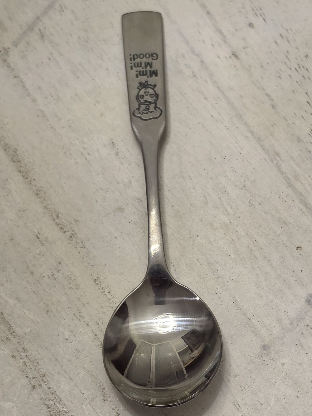 Vintage Campbell’s Soup Kid Spoon M'm M'm Good Stainless Monmouth Korea